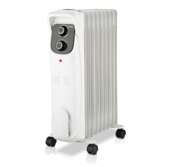 Haeger OH-009.006A calefactor eléctrico Interior Negro, Blanco 2000 W Radiador de aceite eléctrico