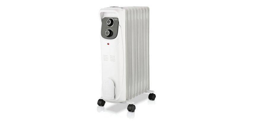 Haeger OH-009.006A calefactor eléctrico Interior Negro, Blanco 2000 W Radiador de aceite eléctrico