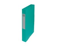 Boîte classement exacompta exabox carte lustrée 7/10e a4+ 25x33cm dos 4cm coloris vert
