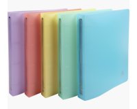 Classeur 4 anneaux 30 mm polypropylène Chromaline Pastel - A4 Maxi - Couleurs assorties