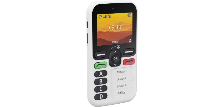 Doro Leva X10 6,1 cm (2.4") 117 g Noir, Blanc Téléphone pour seniors