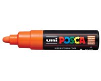 Marqueur peinture posca pc7m pointe large conique encre    inodore couvrante miscible    tous supports coloris orange