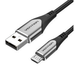 Vention Cable USB 2.0 3A COAHF/ USB Macho - MicroUSB Macho/ 1m/ Gris