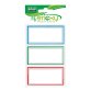 Lebez A4092 etichetta autoadesiva Rettangolo Permanente Blu, Verde, Rosso 18 pz