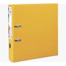 Classeur à levier cartonné Exacompta PremTouch A4 maxi - Dos 8 cm jaune