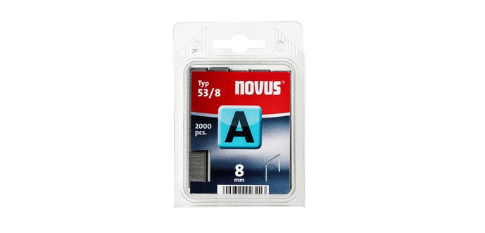 Agrafes pour cloueur 53/8 novus boite de 2000 unites