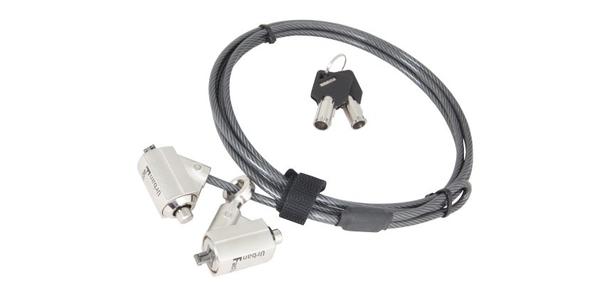 Urban Factory CRS02UF câble antivol Noir 2 m