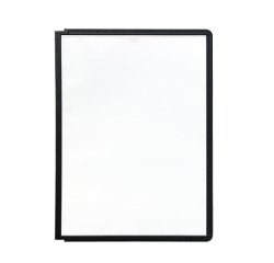 Plaque pochette SHERPA, A4, cadre: noir