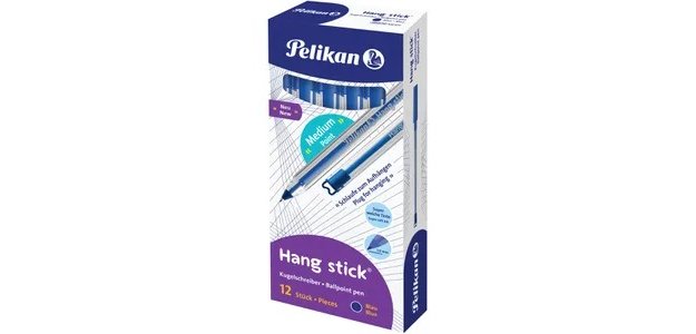Stylo-bille pelikan hang stick corps triangulaire      pointe moyenne 1mm coloris    rouge