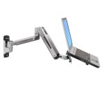 Ergotron LX Sit-Stand Wall Mount LCD Arm 106,7 cm (42") Mur Acier inoxydable