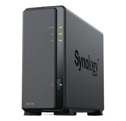 Synology DiskStation DS124 NAS/storage server Desktop Realtek RTD1619B 1 GB DDR4 0 TB DiskStation Manager Black