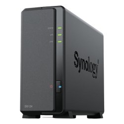 Synology DiskStation DS124 serveur de stockage NAS Bureau Realtek RTD1619B 1 Go DDR4 0 To DiskStation Manager Noir