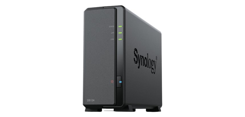 Synology DiskStation DS124 server NAS e di archiviazione Desktop Realtek RTD1619B 1 GB DDR4 0 TB DiskStation Manager Nero