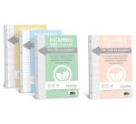 Ricambi forati riforzati ecologico - A4 - 5mm c/margine - 100gr -Favini - conf. 40 pezzi