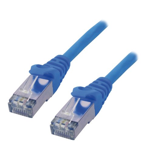 MCL IC5K99A06ASH05B câble de réseau Bleu 0,5 m Cat6a S/FTP (S-STP)