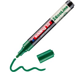Marqueur edding 50 ecoline peinture base eau pointe      ogive 2/3mm coloris vert