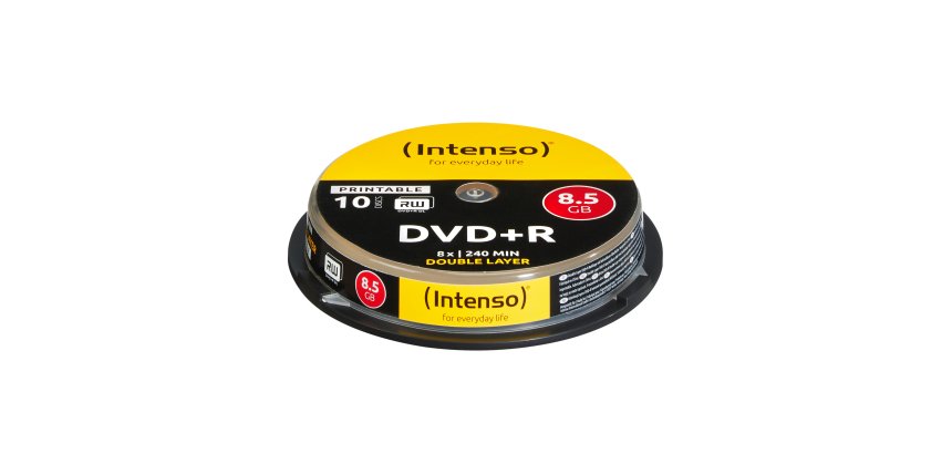 Intenso 1x10 DVD+R 8.5GB 8x Double Layer printable DVD+R DL 10 pc(s)