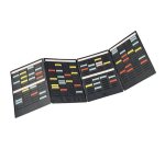 Kit de 4 volets MINI-PLANNER à 4 colonnes de 17 fiches T indice 1,5 avec 1000 fiches