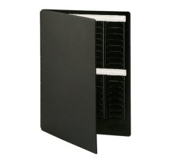 Mini planning à fiche T indice 2  – 2 volets noir – Nobo