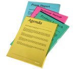 Chemise coins papier avec fenêtre Leitz A4 160 g - Paquet de 100