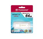 Transcend JetFlash 730 64GB USB 3.0 lecteur USB flash 64 Go USB Type-A 3.2 Gen 1 (3.1 Gen 1) Blanc