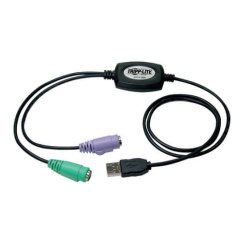 Tripp Lite B015-000 Adaptador USB a PS/2 para teclado y mouse
