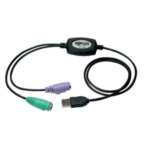 Tripp Lite B015-000 Adaptador USB a PS/2 para teclado y mouse