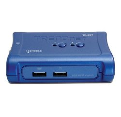 Trendnet TK-207K commutateur écran, clavier et souris Bleu