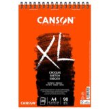 Bloc croquis canson xl spirale petit côté micro-perforations 90g a5 60f