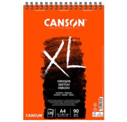Bloc croquis canson xl spirale petit côté micro-perforations 90g a5 60f