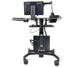 Ergotron TeachWell Mobile Digital Workspace Graphite, Gris Panier multimédia