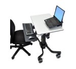 Ergotron TeachWell Mobile Digital Workspace Graphite, Gris Panier multimédia