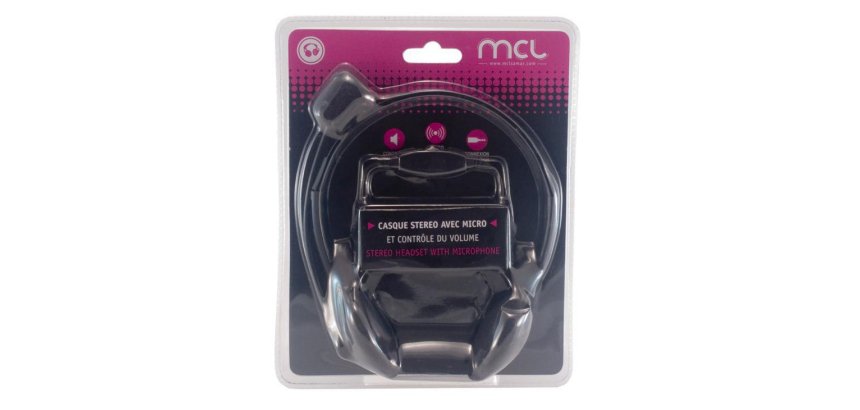 Micro casque MCL CSQ-M/NZ filaire - Noir