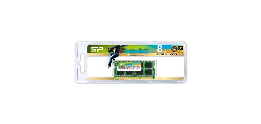 Silicon Power 8GB DDR3 1600 MHz module de mémoire 8 Go 1 x 8 Go 204-pin SO-DIMM