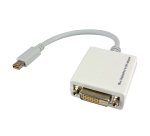MCL CG-293CZ câble vidéo et adaptateur 0,1 m Mini DisplayPort DVI-D Blanc