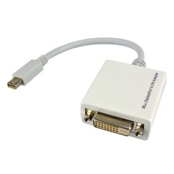MCL CG-293CZ câble vidéo et adaptateur 0,1 m Mini DisplayPort DVI-D Blanc