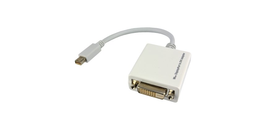 MCL CG-293CZ câble vidéo et adaptateur 0,1 m Mini DisplayPort DVI-D Blanc