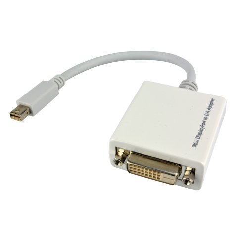 MCL CG-293CZ câble vidéo et adaptateur 0,1 m Mini DisplayPort DVI-D Blanc