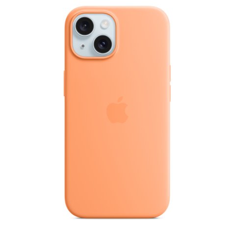 APPLE Coque iPhone Silicone MagSafe iPhone15 - Orange
