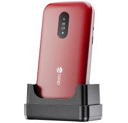 Doro 2820 7,11 cm (2.8") 116,9 g Rouge, Blanc Téléphone d'entrée de gamme