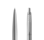 Stylo-bille parker jotter xl monochrome pointe moyenne     encre bleue avec coffret      cadeau coloris acier