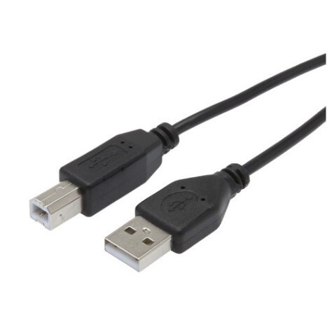 Cordon imprimante USB-A vers USB-B Mâle/Mâle USB2.0 PC/Mac 1,80m 570300