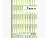Manifolds Factures micro-entrepreneur 21x14,8cm - 50 feuillets autocopiants dupli