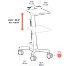 Ergotron Neo-Flex Laptop Cart Grigio Computer portatile Carrello/trolley multimediale
