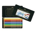 Pastelli acquerellabili - diametro mina 3,30 mm - colori assortiti - Faber-Castell - astuccio 12 pezzi