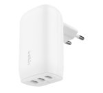 Belkin WCC002VFWH cargador de dispositivo móvil Portátil, Smartphone, Tableta Blanco Corriente alterna Carga rápida Interior
