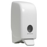 Distributeur de savon mousse - Dimensions L23,5 x H11,4 x P11,6 cm coloris Blanc