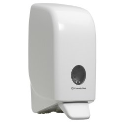 Distributeur de savon mousse - Dimensions L23,5 x H11,4 x P11,6 cm coloris Blanc