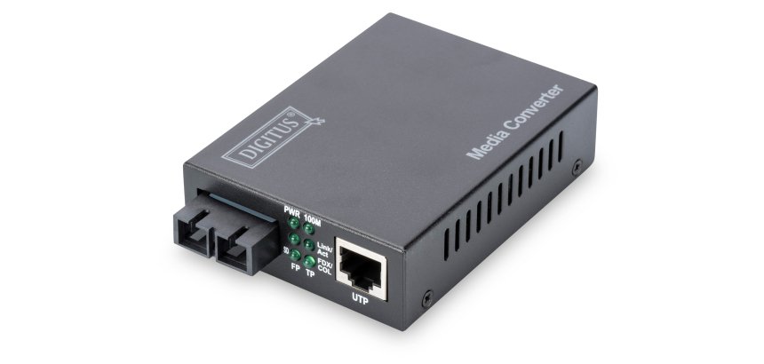 Digitus Fast Ethernet Media Converter, RJ45 / SC