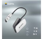 Varta 16618 Negro, Plata Linterna de clip LED